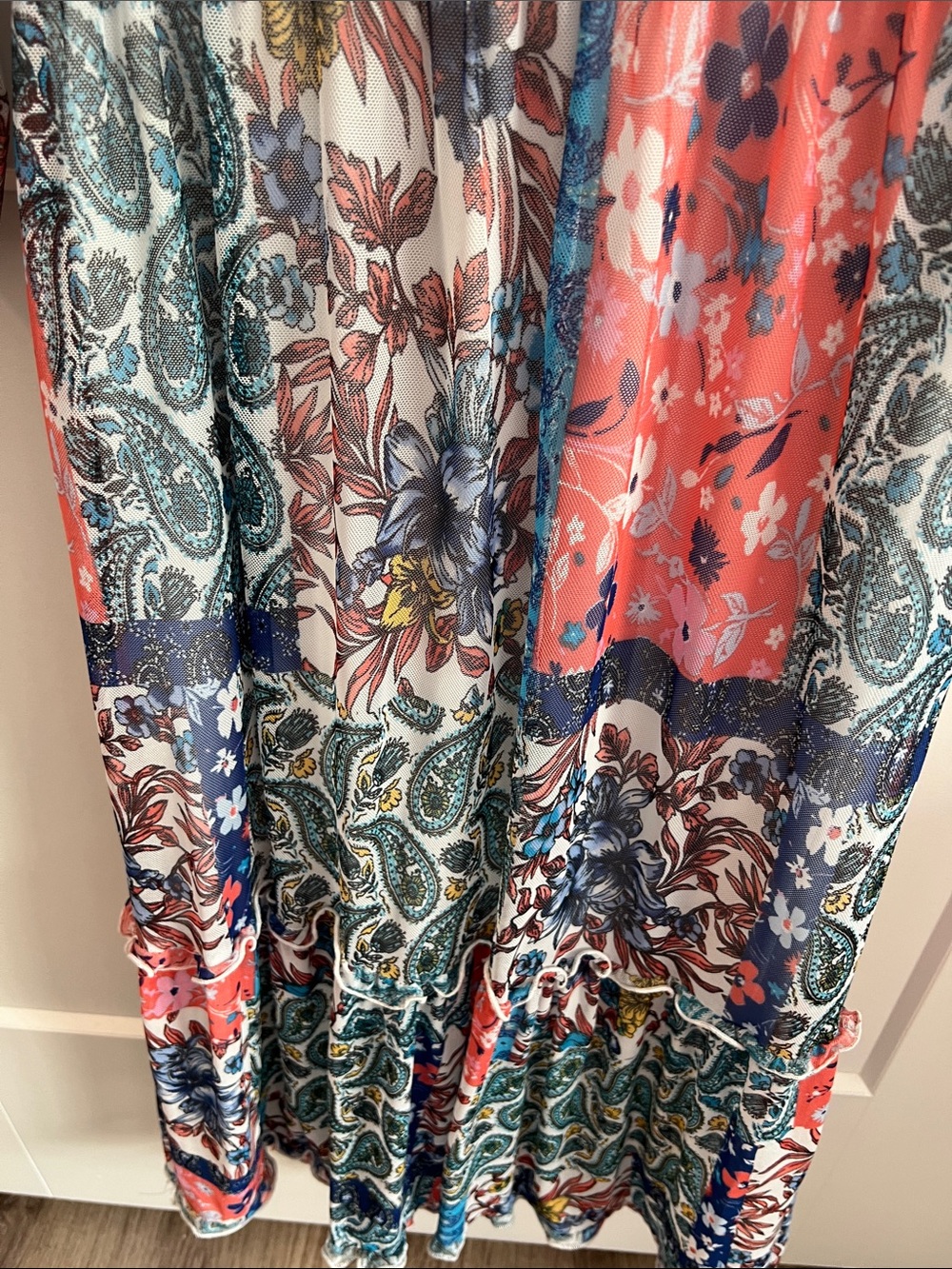 Stella & Julie Bohemian Patchwork Floral Maxi Dress-EUC - Picture 6 of 9